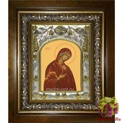 Икона освященная &quot;Деисусная икона Божией Матери&quot;, 14x18 см, в деревянном киоте 20x24 см, 20x24 см
