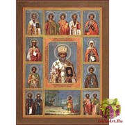Николай чудотворец, архиепископ Мир Ликийских, святитель, икона, 240x300 см