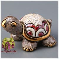 Cтатуэтка Черепашка из Ноева ковчега. Керамическая фигурка De Rosa Rinconada Длина 6 см