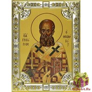 Икона освященная &quot;Григорий Богослов святитель&quot;, 18x24 см со стразами, 18x24 см