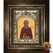 Икона освященная &quot;Анна Кашинская&quot;, дерево, серебро 925, в деревянном киоте 20x24 см, купить по низкой цене, 20x24 см