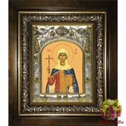 Икона освященная &quot;Нина просветительница Грузии, равноапостольная&quot;, 14x18 см, в деревянном киоте 20x24 см, 20x24 см