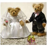 Мишки Hermann Жених Bridegroom и Невеста Bride. Лимит 100 шт Hermann Coburg Германия Высота 35-37 см