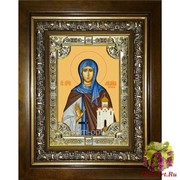 Икона освященная &quot;Ангелина Сербская Блаженная&quot;, 18x24 см, со стразами, в деревянном киоте 24x30 см, 24x30 см