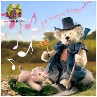 Музыкальный медведь Hermann Coburg 20508-9 Свинопас The Swineherd тираж 500 штук Германия 23 см