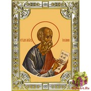 Икона освященная &quot;Иоанн Богослов апостол (Иван)&quot; ,18х24см со стразами, 18x24 см