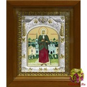 Икона освященная &quot;Ксения Петербургская (Петербуржская)&quot;, 14x18 см, в деревянном киоте 20x24 см, 20x24 см