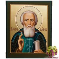 Икона Сергий Радонежский рукописная. Размер 20 х 16 см. Россия