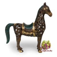 Конь. Бронза. Ручная работа. Длина 24 см