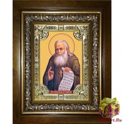 Икона освященная &quot;Алексий Бортсурманский, праведный (Алексей)&quot;, 18x24 см, со стразами, в деревянном киоте 24x30 см, 24x30 см