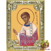 Икона освященная &quot;Стефан первомученик&quot;, 18x24 см со стразами, 18x24 см
