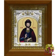 Икона освященная &quot;Игорь Черниговский Благоверный Великий князь&quot;, 14x18 см, в деревянном киоте 20x24 см, 20x24 см