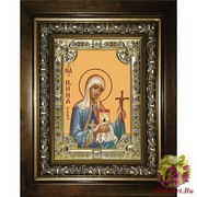 Икона освященная &quot;Нина просветительница Грузии, равноапостольная&quot;, 18x24 см, со стразами, в деревянном киоте 24x30 см, 24x30 см