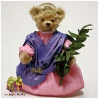 Мишка Hermann Святая Варвара Saint Barbara коллекционный Херманн. Лимит 100 шт. Высота 38 см. Hermann Германия