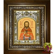 Икона освященная &quot;Александр (Цицернов) священномученик&quot;, 14x18 см, в деревянном киоте 20x24 см, 20x24 см