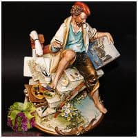 Статуэтка фарфоровая &quot;Художник&quot;. Высота 26 см. Porcellane Principe Италия