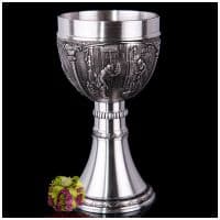 Бокал для вина из олова Серия Выдающиеся художники Карл Шпицвег. Высота 12,5 см Artina