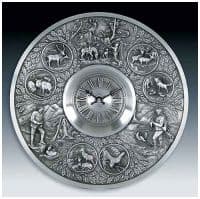 Часы настенные оловянные