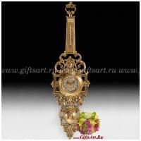 Бронзовые настенные часы с термометром 83 см. Virtus 5404 Испания