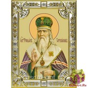 Икона освященная &quot;Феофан Затворник,святитель&quot;, 18x24 см, со стразами