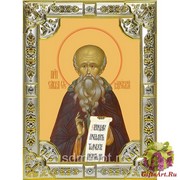 Икона освященная &quot;Савва Освященный,преподобный&quot;, 18x24 см со стразами, 18x24 см