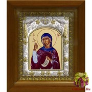 Икона освященная &quot;Маргарита Антиохийская&quot;, 14x18 см, в деревянном киоте 20x24 см, 20x24 см