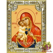 Икона освященная &quot;Жировицкая икона Божией Матери&quot;, 18x24 см, со стразами
