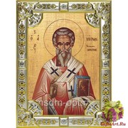 Икона освященная &quot;Мирон Чудотворец, епископ Критский, святитель&quot;, 18x24 см со стразами, 18x24 см
