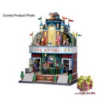 Lemax Магазин игрушек, движение, музыка, адаптер 30,5*22,6*21,9 см.