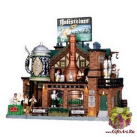 Lemax Пивоваренный завод Юлештайнера, движение, музыка, свет. Адаптер 27*30,5*18,4 см.