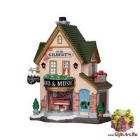 Lemax Музыкальный магазин Жильбера, 20,5*14,9*14,1 см