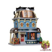 Lemax Домик Книжная лавка Белый кролик, 23,5х19х13,7 см