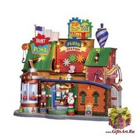 Lemax Фабрика игрушек, движение, музыка, свет. Адаптер 23*26*18 см.