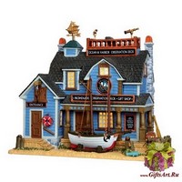 Lemax Рыбацкий музей и магазин, 23,2*21,8*14,4 см