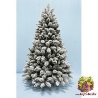 Forest Market Искусственная сосна PRINCESSE PINE заснеженная (леска + ПВХ) 225 см.