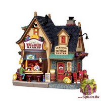 Lemax Домик лавка по продаже вина и сыра,18,5*18*13,4 см