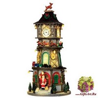 Lemax Рождественская часовая башня, движение, музыка, свет. Адаптер 15,5*32,5*15,5 см.
