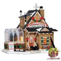 Lemax Цветочный магазин Пуансеттия 20,4*18,6*13,3 см.