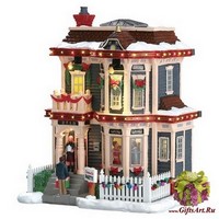 Lemax Домик Рождественская вечеринка. 25 х 19.5 х 15.5 см. Адаптер.