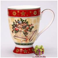 Кружка фарфоровая большая &quot;Новогодняя коллекция&quot; 300 мл Подарочная упаковка 971685
