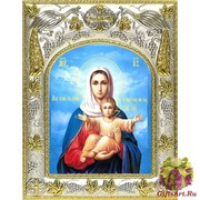 Икона освященная &quot;Аз есмь с вами ,и никтоже на вы икона Божией Матери&quot;, 14x18 см