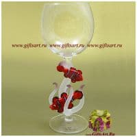Бокал фигурный Пара рыбок Немо. Высота 20 см. Ручная работа США