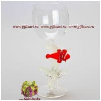 Бокал фигурный для вина Рыбка клоун Немо. Высота 20 см. Ручная работа США