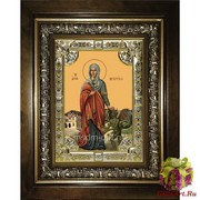 Икона освященная &quot;Марина великомученица&quot;,18x24 см, со стразами, в деревянном киоте 24x30 см, 24x30 см