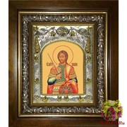 Икона освященная &quot;Никита Готфский Константинопольский ,великомученик&quot;, 14x18 см, в деревянном киоте 20x24 см, 20x24 см