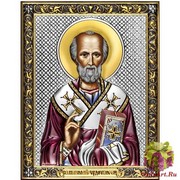 Икона освященная &quot;Николай Чудотворец архиепископ Мир Ликийских&quot;, 14x18 см