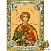 Икона освященная &quot;Димитрий Солунский великомученик (Дмитрий)&quot;, 18x24 см со стразами, 18x24 см