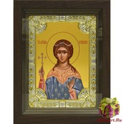 Икона освященная &quot;Надежда мученица&quot;, 18x24 см, со стразами, в деревянном киоте 24x30 см, 24x30 см