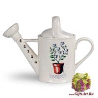 Заварочный чайник фарфоровый подарочный Лейка. Средний. Англия