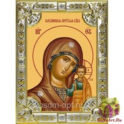 Икона освященная &quot;Казанская икона Божией Матери&quot;, 18x24 см, со стразами